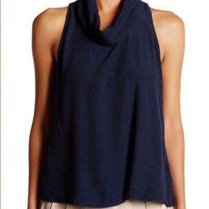 (BOGO) Free People Navy Cowl Neck Tank Top sz XS